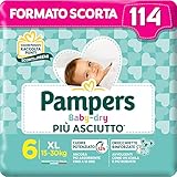 Pampers Baby Dry Extralarge 114 Windeln, Größe 6 (15-30 kg)