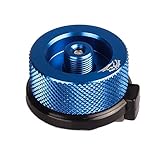 Jeebel Camp Gasflaschenadapter,Gas Ventilkartuschen Düse Adapter für Gaskartusche Gaskocher,Campingkocher Brenner,Campingkocher (blau)