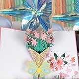 YCDtop 3Pcs 3D Pop Up Verlobungskarten Liebhaber Hochzeitseinladung Grußkarten Laser Cut Jubiläumsk