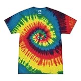 Colortone - Unisex Batik T-Shirt 'Rainbow' / Rainbow, XL