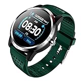 YDZ L W3 Smart Watch Herren mit Blutsauerstoff EKG PPG Blutdruck Pulsmesser Herren Fitness Tracker Schrittzähler Wasserdicht Sportuhr für IOS Android(E)(D)