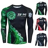 KAIXLIONLY Schnelltrocknend Sportshirt Herren Fitness Funktionsshirt Slim Fit Laufshirt Männer Gym Bodybuilder Trainingsshirt T-Shirt Jungen Training Lang