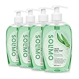 Amazon-Marke: Solimo Aloe Vera Flüssighandseife - 4er-Pack (4 Flaschen x 500 mL)