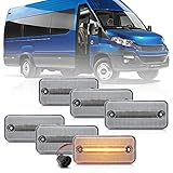 NSLUMO LED-Blinkerleuchte für Fiat Ducato Citroen Jumper Relais Peugeot Boxer Iveco Daily Box Van DAF LFXF CF, 6 Stück