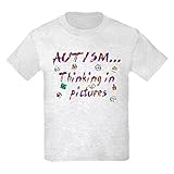 CafePress Thinking in Pictures.png T-Shirt für Kinder Gr. Kinder M, aschg