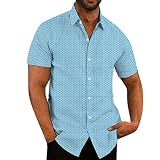 Briskorry T-Shirts Herren Frühling und Sommer Langarm Shirt Baumwolle und Leinen Einfarbig Herbst Frühling B