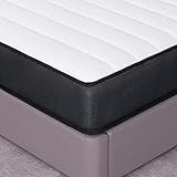 IYEE NATURE Matratze 100x200cm Tonnentaschenfederkernmatratze 7-Zonen Orthopädische Taschenfederkernmatratze Comfort & Soft Gestrick Federkern Matratze Höhe 20cm,Härtegrad H3 Boxspring M