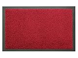 Primaflor - Ideen in Textil Schmutzfangmatte Fußmatte Dancer – Rot, 60x80 cm, Waschbare, rutschfeste, Pflegeleichte Sauberlauf-Matte, Eingangsmatte, Türmatte Haustür Innen & Auß
