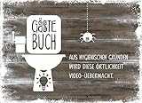 Gästebuch: Fürs Klo Lustig zum Ausfüllen Eintragen - Humor Buch Mit Kloordnung Regeln Sprüche Bilder - Gäste Eintragbuch Toilette - Originelle Geschenkidee Einzug, Holz Desig