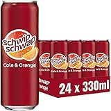 Schwip Schwap, Das Original – Koffeinhaltiges Cola-Erfrischungsgetränk mit Orange, EINWEG Dose (24 x 330 ml)