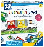 Ravensburger ministeps Eisenbahnspiel 4187 Eisenbahn-Spiel, Erstes Würfel-und Puzzlespiel zum Farbenlernen, Spielzeug ab 2 J