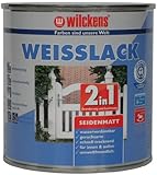 Wilckens 2-in-1 Weisslack seidenmatt, 750 ml, weiß 12491100050