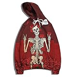 XDJSD Herren-Pullover Hoodie Herren-Pullover in großer Größe Herren- und Damen-Sweatshirt mit Totenkopf-Print Paar Pullover Kapuzenp