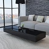 vidaXL Hochglanz Couchtisch Beistelltisch Wohnzimmer Tisch Kaffeetisch Schw
