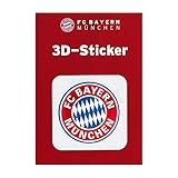 FC Bayern München Autoaufkleber/Sticker/Aufkleber 3D Logo rot FCB - Plus gratis Aufkleber Forever Mü