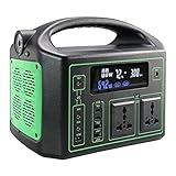 Tragbarer Kraftwerk Solarkraftwerk 120 22 0V AC. Outlets 90000mAh 32. MIT 9WH. Mobile 300W-Gebühr. DC 5V-24V für Camping Reisen (Farbe : Black+Green, Size : 300W)