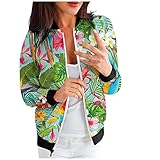 Outdoorjacke Damen,Damen Coole Kunstlederjacke Langarm Reißverschluss Ausgestattet Motorrad Mantel Herbst Kurze Jacke Slim Fit Elegant Vintage Freizeitmäntel Locker Streetwear Frauen Teenager M