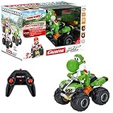 Carrera RC Nintendo Mario Kart 8 Yoshi Quad │ Ferngesteuertes Auto ab 6 Jahren für drinnen & draußen │ Mini Mario Kart Auto mit Fernbedienung zum Mitnehmen │ Spielzeug für Kinder & Erw