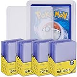 blaash® 4er Set Regular Toploader | 4 x 25 Premium Schutzhüllen | 3'x4' | Transparente Kartenhüllen für alle gängigen Spiel- und Sammelkarten wie Pokémon, YuGiOh, MTG, Match Attax | Ex