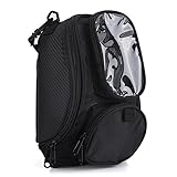 Keenso Motorrad Tankrucksack mit magnetischer Rucksackgurthalterung und starker magnetischer, motorradfahrender Öl-Tankrucksack w