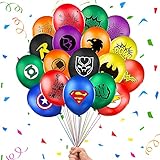 BKJJ Geburtstagsdekoration Set, Ballon Geburtstag Dekoration Set, Generisch Packung mit 36 Superhelden-Luftballons,Luftballons für Ihre Kinder, Themenparty-Gunst, Avengers-Party liefert Dek