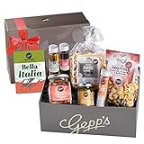 Gepp’s Feinkost Bella Italia Geschenkbox I Geschenkkorb für Männer und Frauen I Feinste italienische Delikatessen, hergestellt nach eigener Rezeptur I Geschenk zum Geburtstag, zur Hochzeit (A0001)