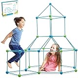 DIY Forts Steckstabbaukasten, Kids Fort Builder,Play Tent, Spielzelt, XXL Kantenmodell, Konstruktionsspiel, DIY-Bauspielzeug,Forts Construction Builder Geschenkspielzeug für Jungen & Mädchen (85 pcs)