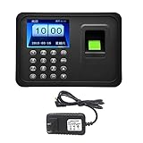 Fingerabdruck Zeiterfassung Maschine biometrische Stempeluhr Mitarbeiter Check-in Recorder 2,4-Zoll-TFT-LCD-B