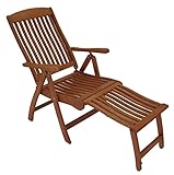 gartenmoebel-einkauf Klappsessel Maracaibo mit ausziehbarem Fussteil, klappbar, FSC®-Z