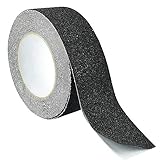PERFETSELL Antirutsch Streifen schwarz (50mmx10m) mit extrem hoher Klebekraft Antirutschband Treppe Selbstklebend Antirutschklebeband Wasserfest Antirutschmatte Außen Innen Sicherheitsband für Trepp