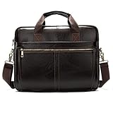 RSZHHL Aktentasche Herren MVA / Umhängetasche aus echtem Leder Herren / Bürotaschen für Business Herren für Laptop für Herren Aktentasche 8824 Russische Föderation 8572F3