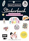 Bullet Journal – Stickerbuch: Girlpower: 800 motivierende Sticker mit Sprüchen und Schmuckelementen – Mit Zitaten von starken Frauen – Alle Aufkleber mit beschreibbarer Ob