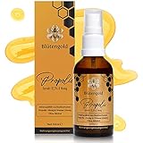 Blütengold Propolis Tinktur 12,5% I Propolis + 2,5% Honig in Wasser ohne Alkohol I PRAKTISCH: Propolis Tropfen mit Sprühkopf I 100% natürliche Propolis aus Bashk