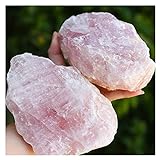 JSJJAWA Edelsteine Großer Rosenquarzkristall, natürlich großer rosa Edelsteinfelsen (Size : 500 550g)