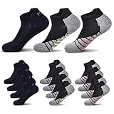 Fullluwaa 6/12 Paar Sneaker Socken Herren Damen Kurze Halbsocken Sportsocken Männer Baumwolle(Schwarz x4/Rot x4/Gelb x4, 43-46)