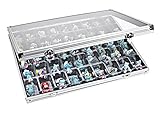 LINDNER Das Original ALU Sammelvitrine mit 45 Fächern 36 x 49
