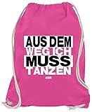 HARIZ Turnbeutel Aus Dem Weg Ich Muss Tanzen Sprüche Schwarz Weiß Plus Geschenkkarte Pink One S