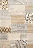 Teppich aus 100% Schurwolle (IWS); handgetuftet | Größe: 90 x 160 cm; Farbe: Natur Grau | THEKO die markenteppiche - Royal N