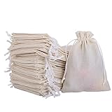 Uponer 30 Stück Jutesäckchen 13 * 18cm Leinen Jute Sack Kordel Tasche Schmuck Beutel mit Zugband Verpackung für Schmuck Hochzeit Party Feiern Weihnachten Haus Lieferungen Handwerk Mitbringsel Beig