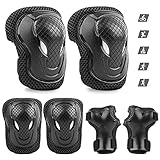 ValueTalks Kinder Schützer inliner Schonerset Schutzausrüstung Kinder Knieschoner Ellenbogenschoner Rollschuhe Schützer Protektorenset für Skateboard Roller Skaten Fahren Outdoor Sp