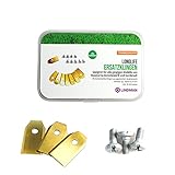 30x Titan Messer Klingen Longlife – geeignet für alle Husqvarna® Automower® / Gardena Mähroboter – [0,75mm/ 3g] – Ersatzmesser geeignet für 105, 310, 315, 320, 420, 430x, r40i uvm + 30 Schraub
