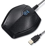 TONOR Konferenzmikrofon USB PC Mikrofon, Omnidirektionale Kondensator Mikrofone für Aufnahme/Podcasting/Streaming/Gesang/Chats/Desktop Computer G11