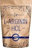 L Arginin Pulver HCL - 500g Veganes Arginin Pulver 5g pro Tagesdosis - L-Arginin HCL Ist Die Reinste Quelle Mit Höchster Bioverfügbarkeit Und Optimalen PH - Wert - L Arginin Abgefüllt In D