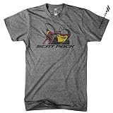 Detroit Shirt Company Herren Dodge Scat Pack Triblend T-Shirt Made in Detroit, grau,