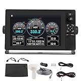 Aramox Marine AIS Transceiver, 10,1 Zoll 4G/WIFI Marine Farbdisplay LCD Touchscreen KLASSE B AIS Transponder Kartenplotter Multifunktionsboot Navigator Kartenp