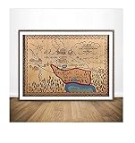 DPFRY Bonanza The Ponderosa Ranch Karte Film Wandkunst Farbe Wanddekor Leinwanddrucke Leinwand Kunst Poster Gemälde Hz1Ke 40X60Cm Ung
