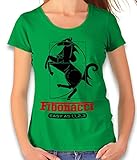Fibonacci Ferrari Damen T-Shirt Gruen S