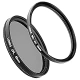 LUMOS Polfilter + Slim MC UV Filter Set kompatibel zu Sony DSC-HX400V Kamera auch HX300 - Schutzfilter + Polarisationsfilter 55