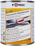 Förch K129 Karosserie Dichtmasse 1kg Dose streichbar für einfache Pinselverarbeitung, schnell trocknend, überlackierbar,