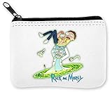 Rick Morty Blue Logo Crazy Rick Münzen Reißverschluss Geldbö